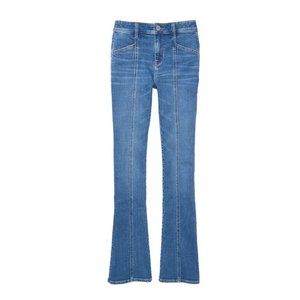 American Eagle Jeans Size 12 US Long Hi-Rise Skinny Kick Slim Bootcut Blue Denim